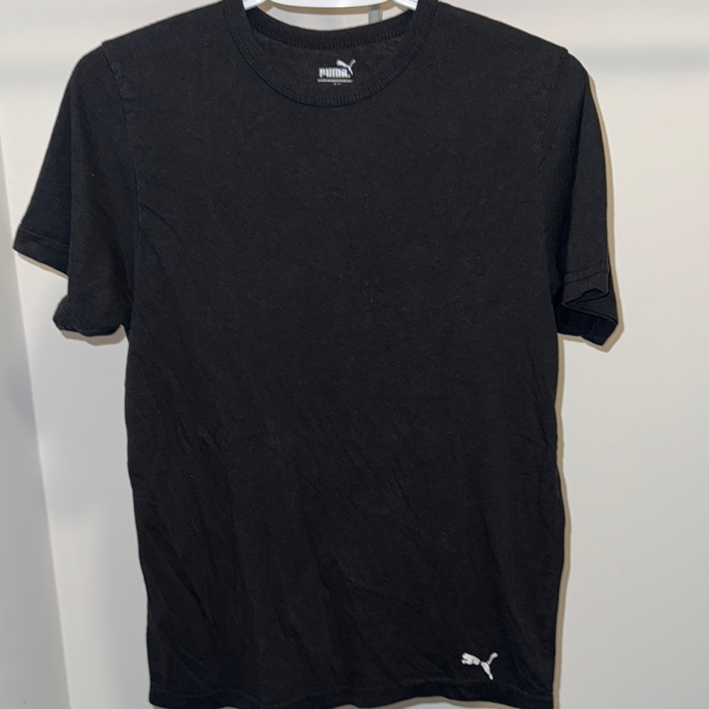 Puma Black Short Sleeve Tee Classic Style